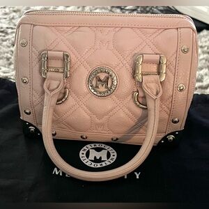 Metro City Handbag Pink Small Boston Bag Satchel Purse Lock Leather Speedy Gift